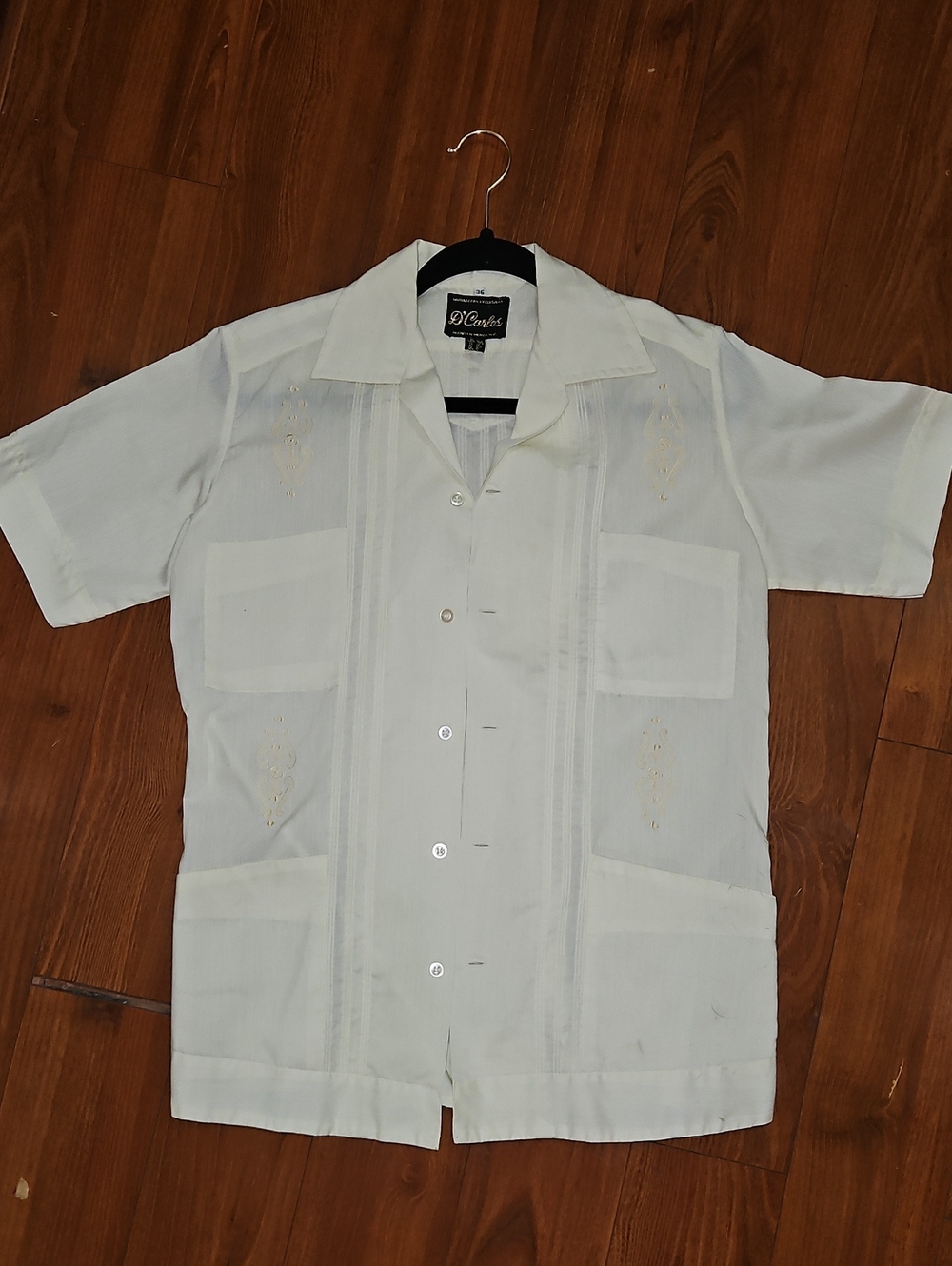 Vintage Mexican Wedding Shirt Mens 36